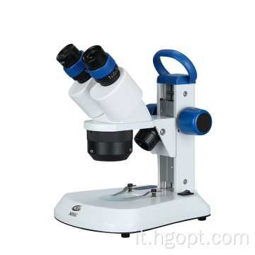 Microscopio stereo binoculare WF10X/20mm con testa rotabile